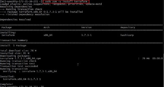 Installing terraform