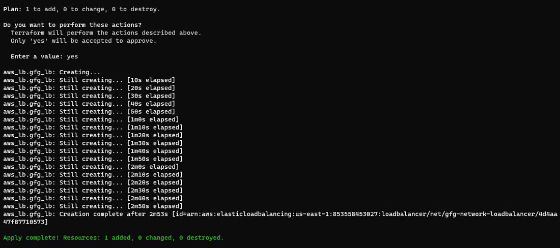 Creating the load balancer