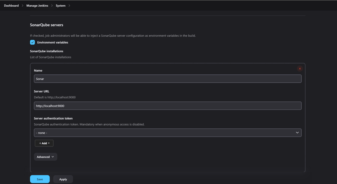configure-sonar