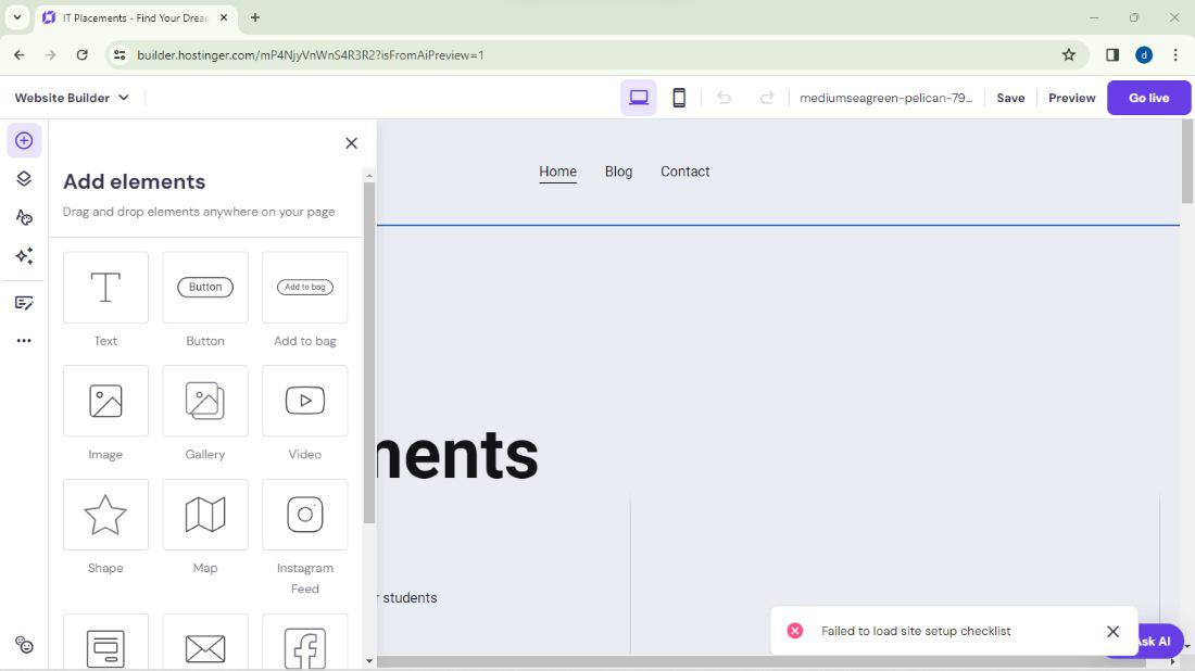 customize the website