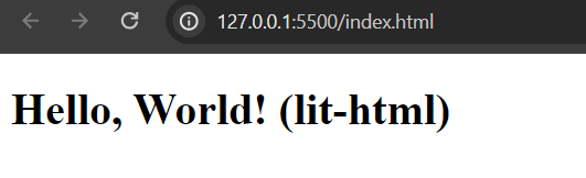 GeeksForGeeks-LitHTML-Output