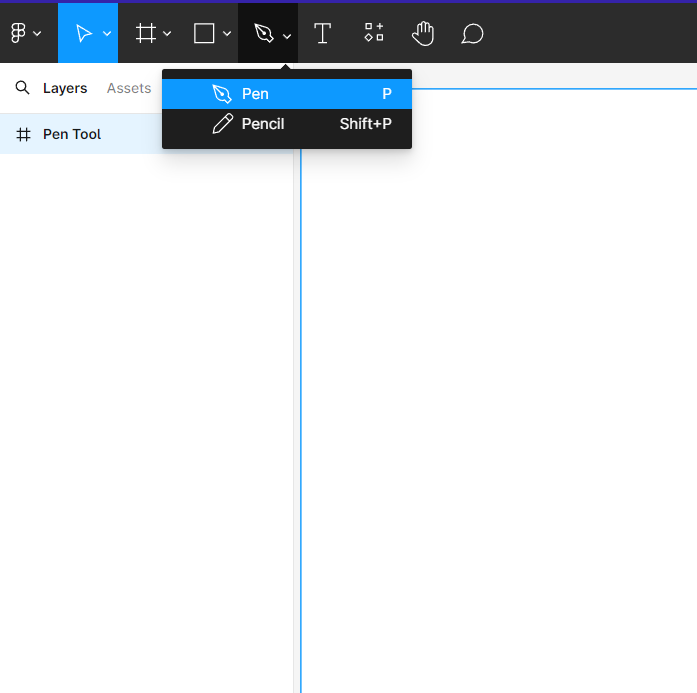 Click on "Pen" Option