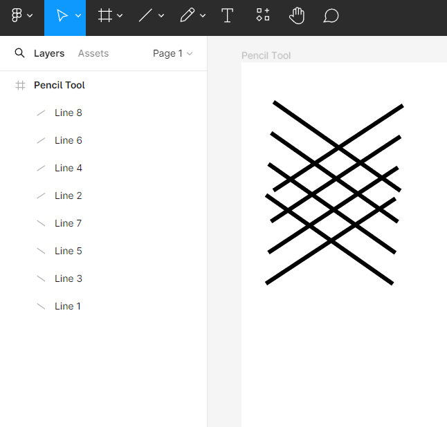 Pattern using Line
