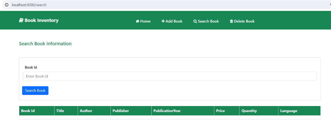 Search Book Information