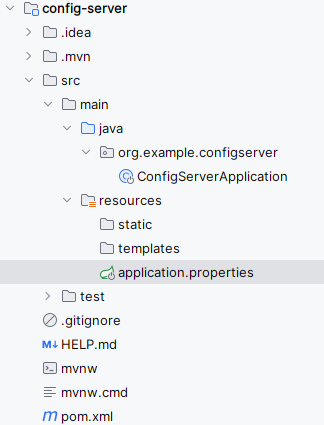 Config Server Folder Structure