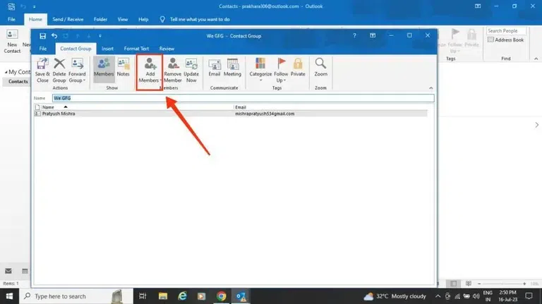 Create Email Groups In Outlook