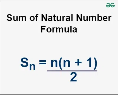 Sum-of-Natural-Number-Formula