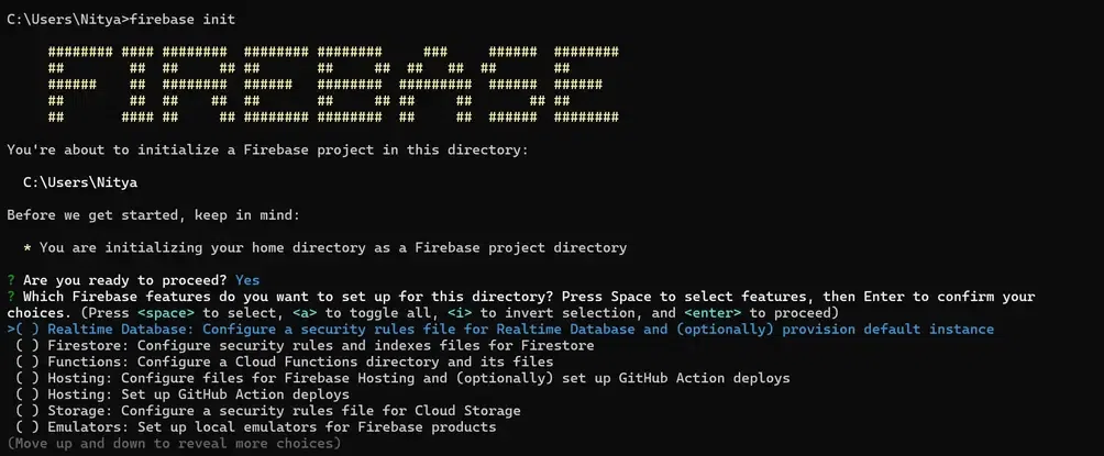 Initializing project on local machine