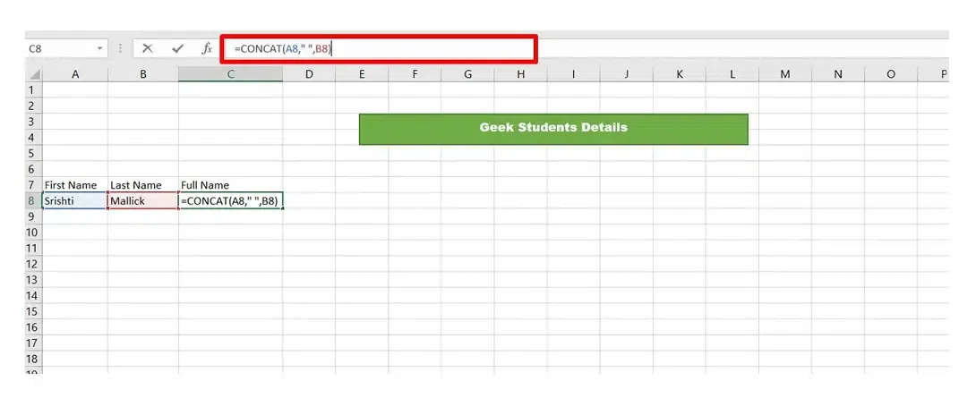 How to Use Concatenate in Excel