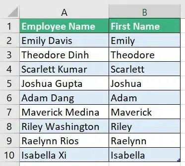 Split Cells in Excel