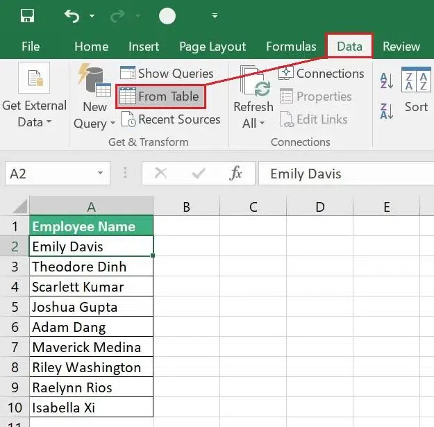 Split Cells in Excel