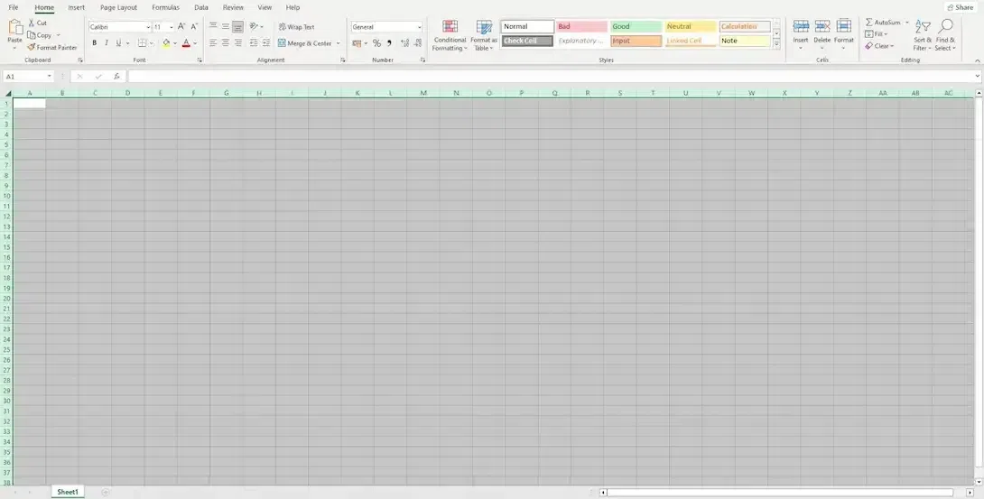 Unhide all Columns