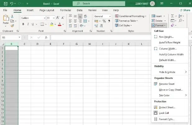 Unhide all Columns