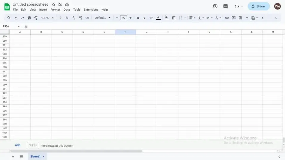 Unhide all Columns
