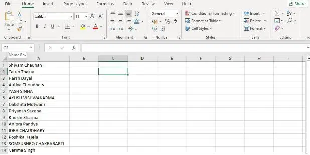 Unhide all Columns
