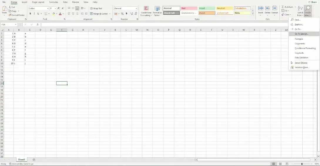 Unhide all Columns