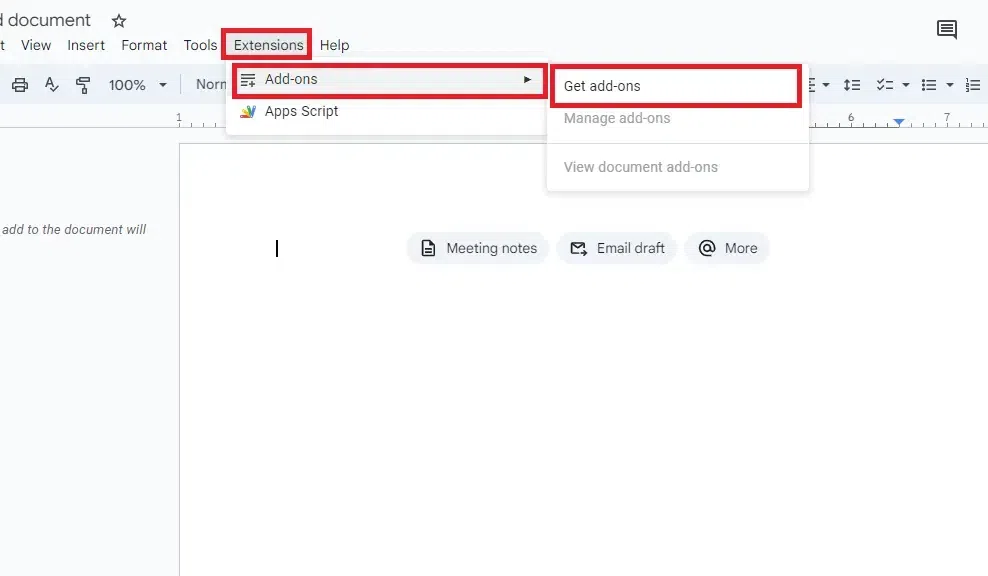 Flowchart in Google Docs