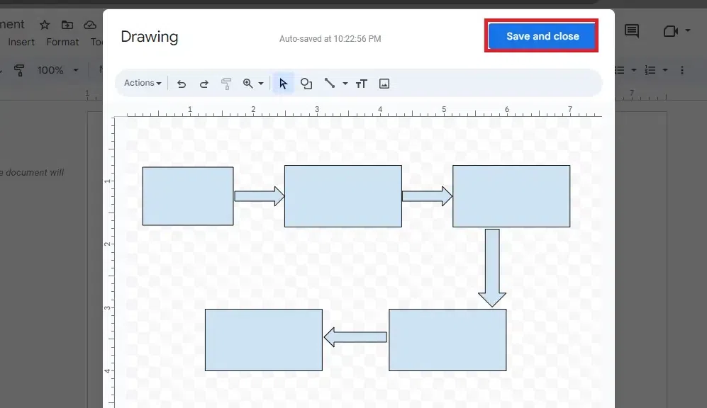 Flowchart in Google Docs