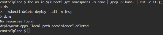 Non-System-Namespaces