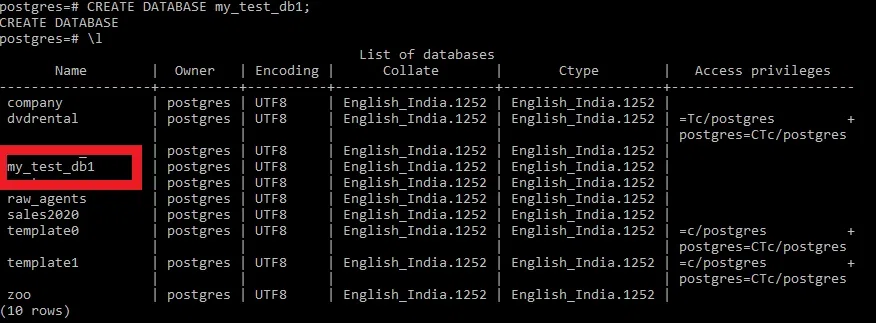 PostgreSQL-Create-Database-Example