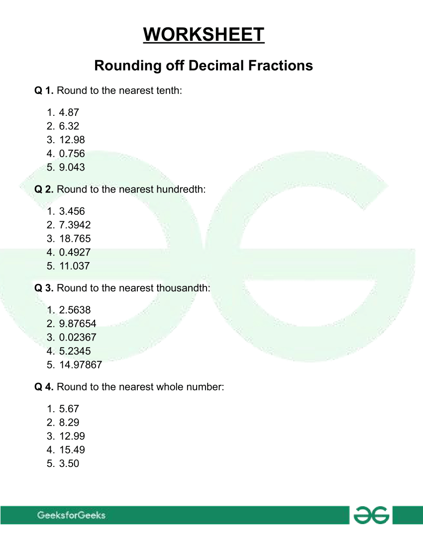 Worksheet-on-Rounding-off-Decimal-Fractions