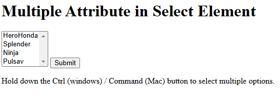 HTML-Multiple-Attribute