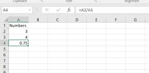 Using-simple-division