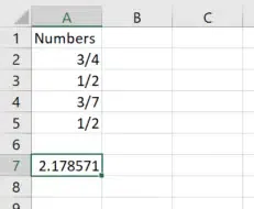 Use Fractions in Excel