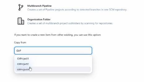 Copy the project from existing project