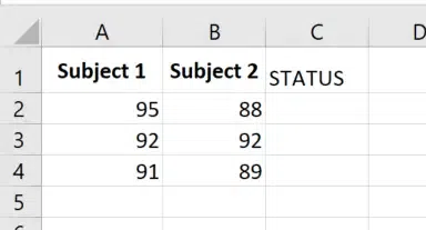 Excel IF function