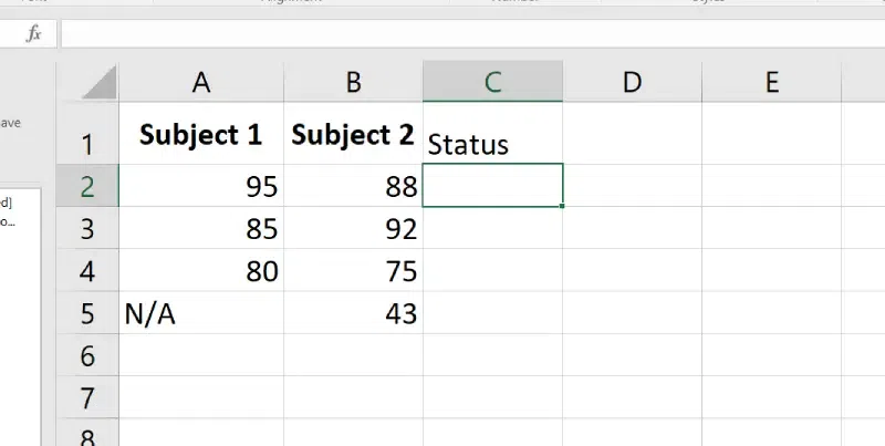 Excel IF function