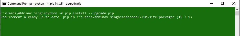 Python-pip-upgrade