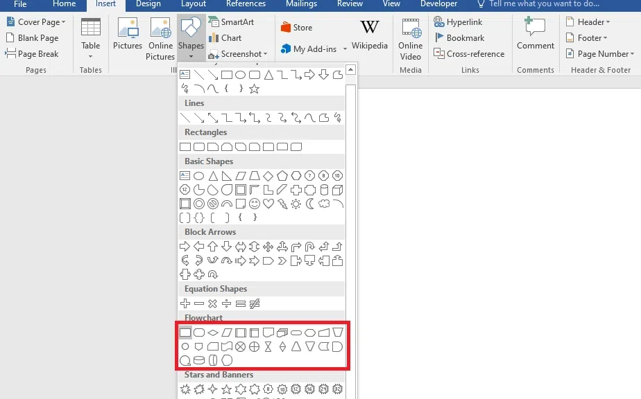 How to Make a Flowchart in Word