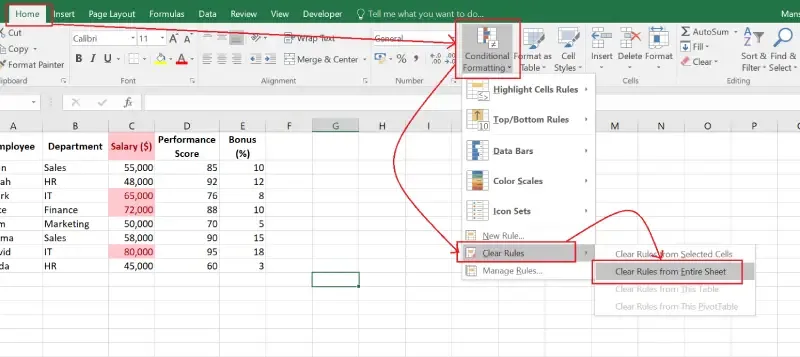 Clear-Conditional-formatting