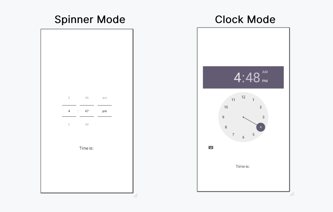 TimePicker-in-android