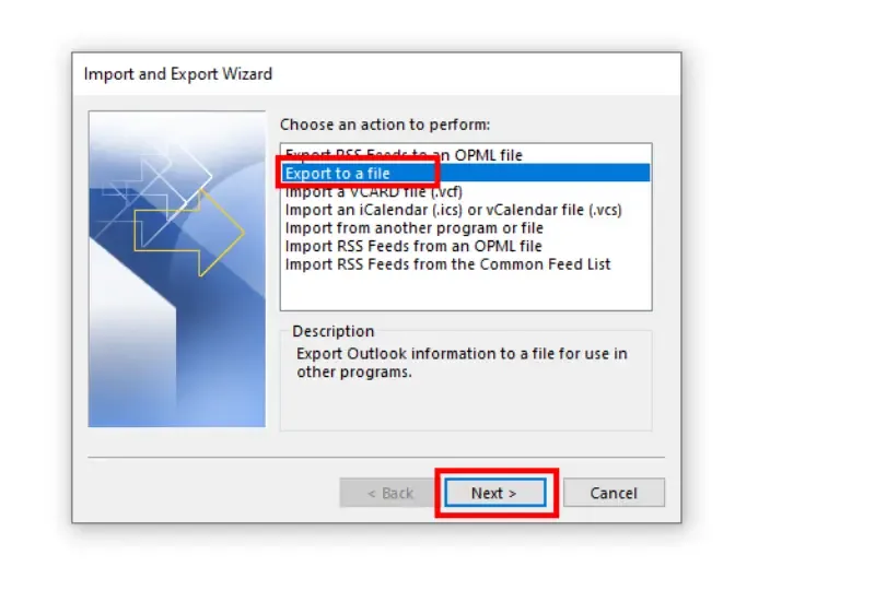 Click-on-Export-to-a-File