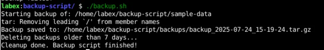 backup
