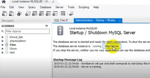 start-Mysql-server