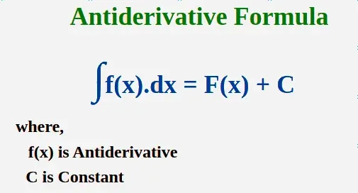 Antiderivative