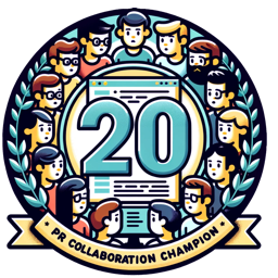 I have participated in pull requests with 20 or more people I have participated in pull requests with 20 or more people
