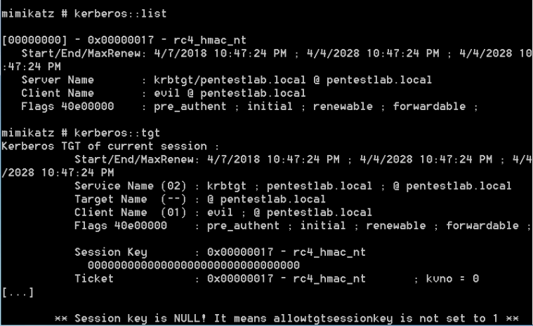 Mimikatz - Kerberos Tickets