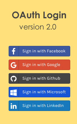 Facebook and Google Login