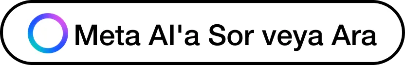 Search bar with 'Ask Meta AI or Search' text and a blue-purple gradient circular logo on the left.