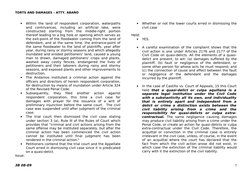TORTS AND DAMAGES – ATTY. ABAÑO
•
Within the land of respondent corporation, waterpaths
and contrivances, including an a
