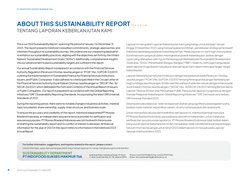 4
2023 SUSTAINABILITY REPORT
PT INDOFOOD SUKSES MAKMUR Tbk
This is our third Sustainability Report, spanning the period of Ja