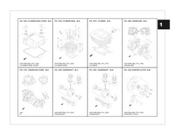 1
FIG. 102A CYLINDER HEAD COVER (B-2)
GSX150RLZM2_P74_102A
CYLINDER HEAD COVER
FIG. 112A CRANKCASE COVER (B-6)
0000
00