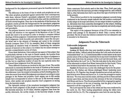 Biblical Parallels for the Investigative Judgment
background for the judgments pronounced upon the beastlike nations in
Dan