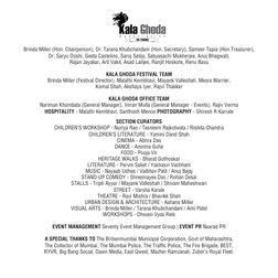 Brinda Miller (Hon. Chairperson), Dr. Tarana Khubchandani (Hon. Secretary), Sameer Tapia (Hon.Treasurer),
Dr. Saryu Doshi, G