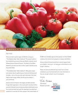2
Dear Friend,
We are excited to partner again with Barilla to bring you
“The Celebrity Italian Table Cookbook.” This proje