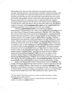 5
Ethnographic data, then, provides information on religion, kinship, family
structure, marriage practices, and subsist
